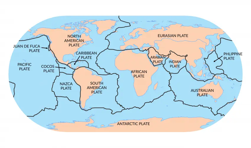 how many tectonic plates in png 2024